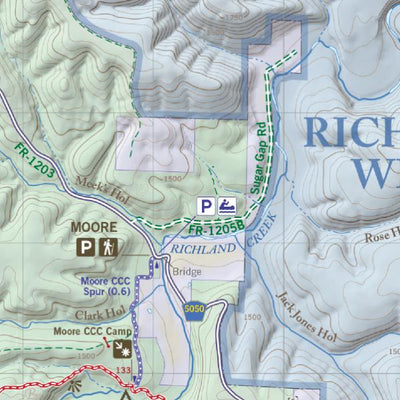 Underwood Geographics Ozark Highlands Trail East (2 of 3), East Side (South Tile) bundle exclusive
