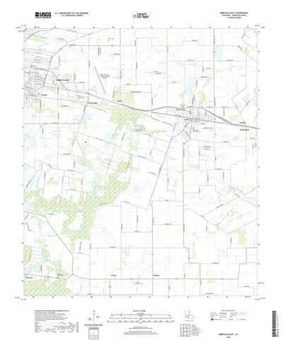 United States Geological Survey Abbeville East, LA (2020, 24000-Scale) digital map