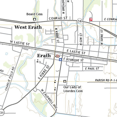 United States Geological Survey Abbeville East, LA (2020, 24000-Scale) digital map