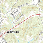 United States Geological Survey Abbeville East, SC (2020, 24000-Scale) digital map