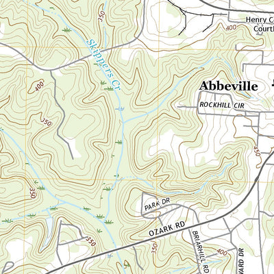 United States Geological Survey Abbeville West, AL (2020, 24000-Scale) digital map