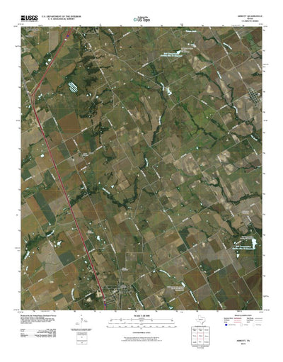 United States Geological Survey Abbott, TX (2010, 24000-Scale) digital map