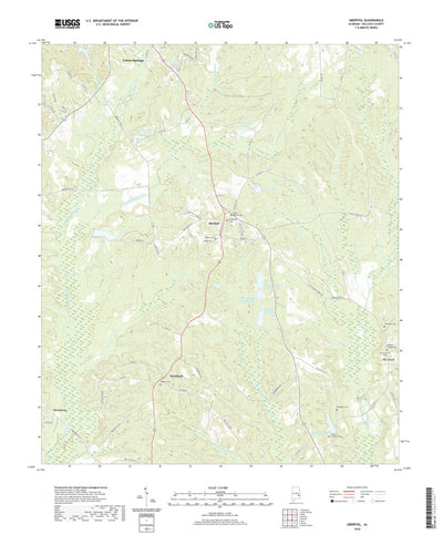 United States Geological Survey Aberfoil, AL (2020, 24000-Scale) digital map