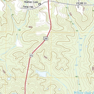 United States Geological Survey Aberfoil, AL (2020, 24000-Scale) digital map