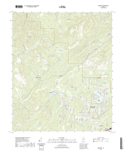 United States Geological Survey Abernant, AL (2020, 24000-Scale) digital map
