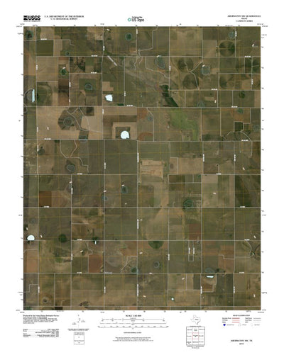 United States Geological Survey Abernathy SW, TX (2010, 24000-Scale) digital map