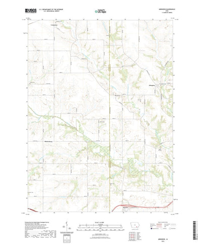 United States Geological Survey Abingdon, IA (2022, 24000-Scale) digital map