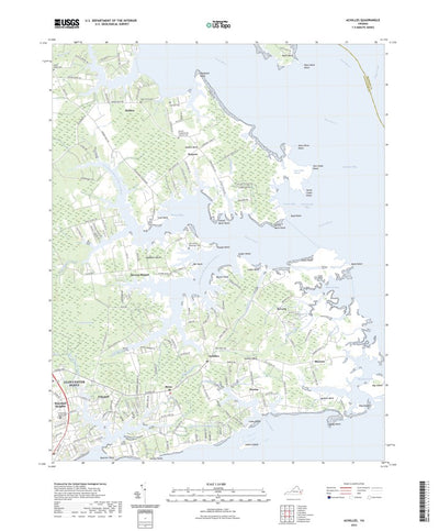 United States Geological Survey Achilles, VA (2022, 24000-Scale) digital map