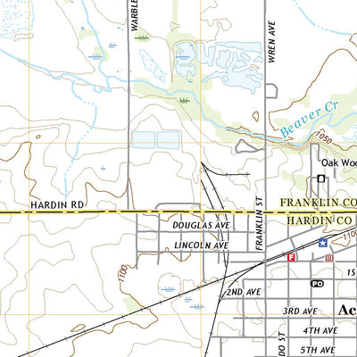 United States Geological Survey Ackley, IA (2022, 24000-Scale) digital map