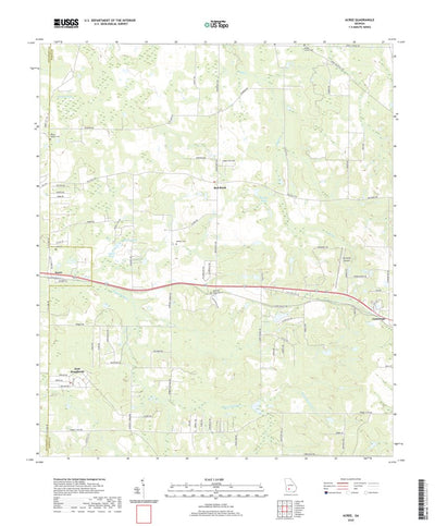 United States Geological Survey Acree, GA (2020, 24000-Scale) digital map