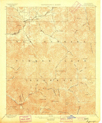 United States Geological Survey Action, CA (1900, 62500-Scale) digital map
