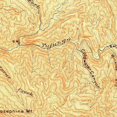 United States Geological Survey Action, CA (1900, 62500-Scale) digital map