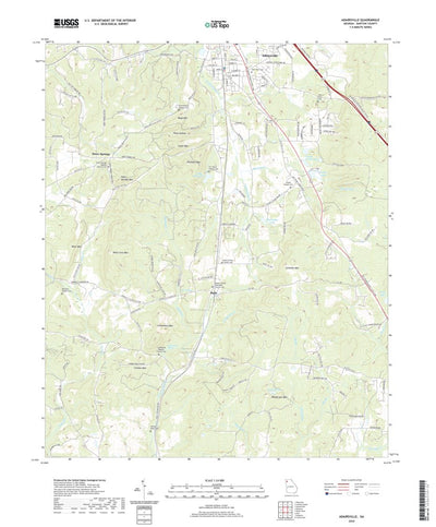 United States Geological Survey Adairsville, GA (2020, 24000-Scale) digital map