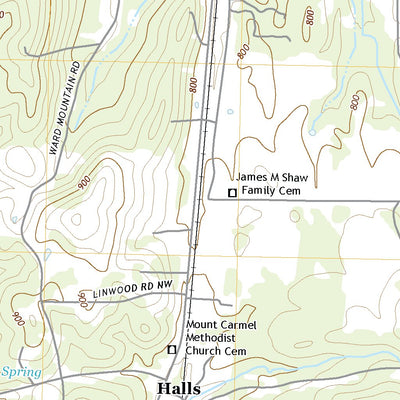 United States Geological Survey Adairsville, GA (2020, 24000-Scale) digital map