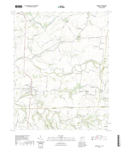 United States Geological Survey Adairville, KY (2022, 24000-Scale) digital map