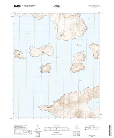United States Geological Survey Adak C-1 NE, AK (2021, 25000-Scale) digital map