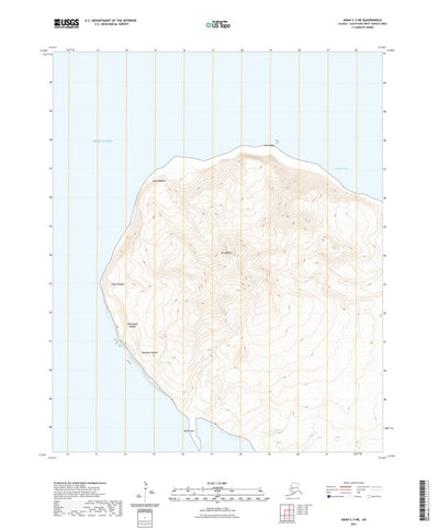 United States Geological Survey Adak C-3 NE, AK (2021, 25000-Scale) digital map