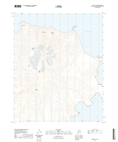 United States Geological Survey Adak D-1 SE, AK (2021, 25000-Scale) digital map
