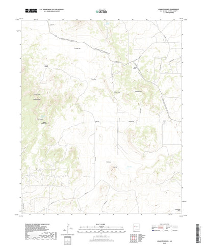 United States Geological Survey Adams Diggings, NM (2020, 24000-Scale) digital map