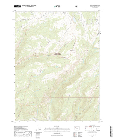 United States Geological Survey Adams Lake, CO (2022, 24000-Scale) digital map