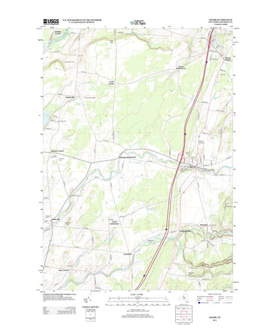 United States Geological Survey Adams, NY (2013, 24000-Scale) digital map