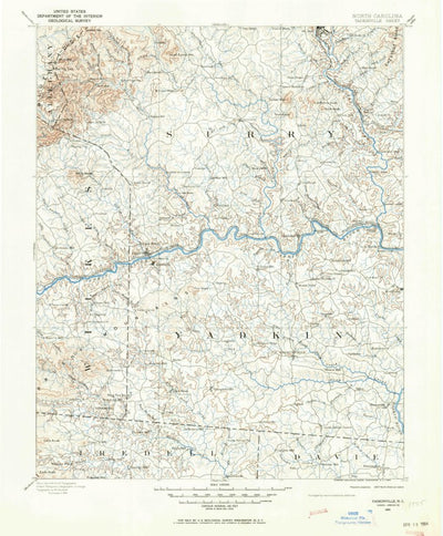 United States Geological Survey Adinville, NC (1891, 125000-Scale) digital map