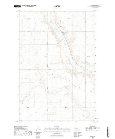 United States Geological Survey Adrian, ND (2020, 24000-Scale) digital map
