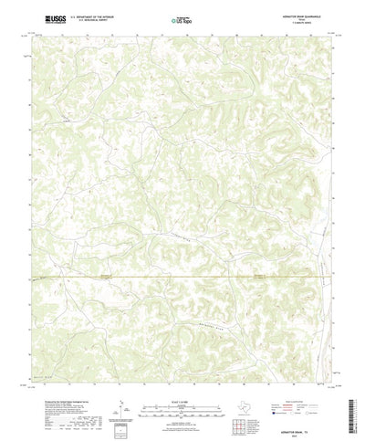 United States Geological Survey Aermotor Draw, TX (2022, 24000-Scale) digital map