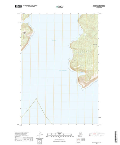 United States Geological Survey Afognak A-0 NW, AK (2021, 25000-Scale) digital map