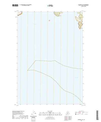 United States Geological Survey Afognak A-2 SE, AK (2021, 25000-Scale) digital map