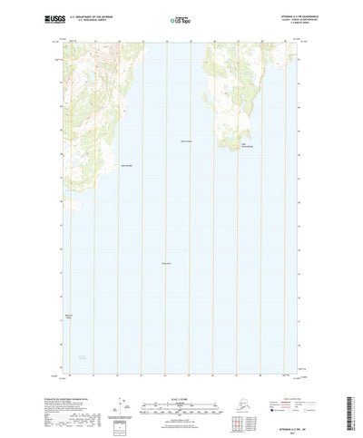United States Geological Survey Afognak A-2 SW, AK (2021, 25000-Scale) digital map