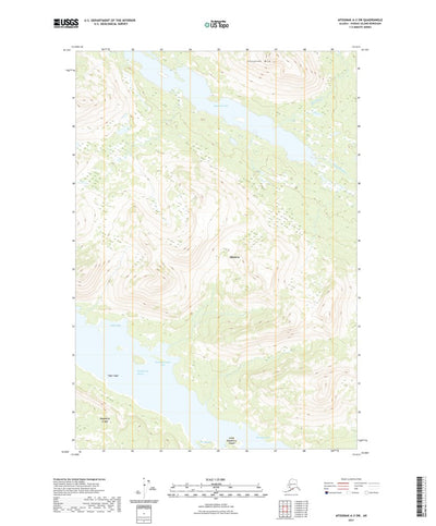 United States Geological Survey Afognak A-3 SW, AK (2021, 25000-Scale) digital map