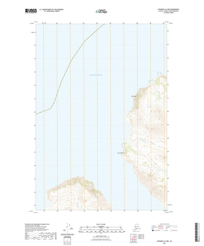 United States Geological Survey Afognak A-4 NW, AK (2021, 25000-Scale) digital map