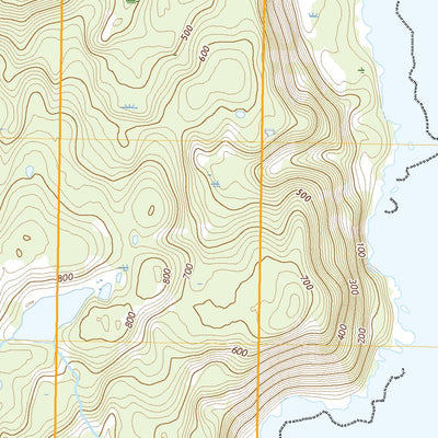 United States Geological Survey Afognak B-0 SW, AK (2021, 25000-Scale) digital map