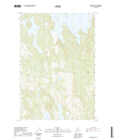 United States Geological Survey Afognak B-1 SW, AK (2021, 25000-Scale) digital map