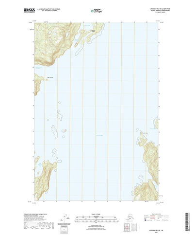 United States Geological Survey Afognak B-2 NE, AK (2021, 25000-Scale) digital map