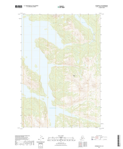 United States Geological Survey Afognak B-3 SE, AK (2021, 25000-Scale) digital map