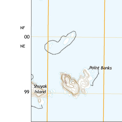 United States Geological Survey Afognak C-1 NW, AK (2021, 25000-Scale) digital map