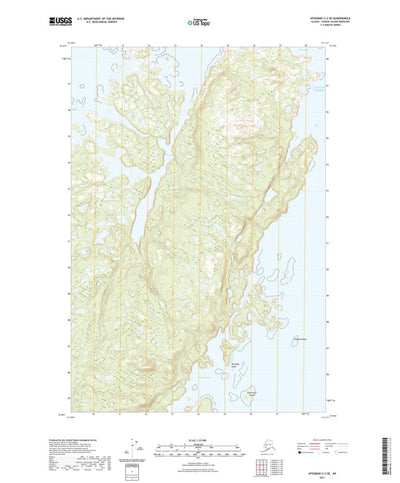 United States Geological Survey Afognak C-2 SE, AK (2021, 25000-Scale) digital map