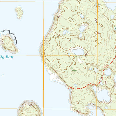 United States Geological Survey Afognak C-2 SW, AK (2021, 25000-Scale) digital map