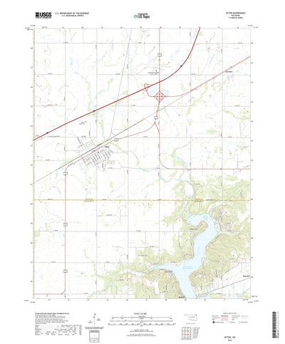 United States Geological Survey Afton, OK (2022, 24000-Scale) digital map