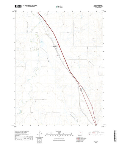 United States Geological Survey Agate, CO (2022, 24000-Scale) digital map