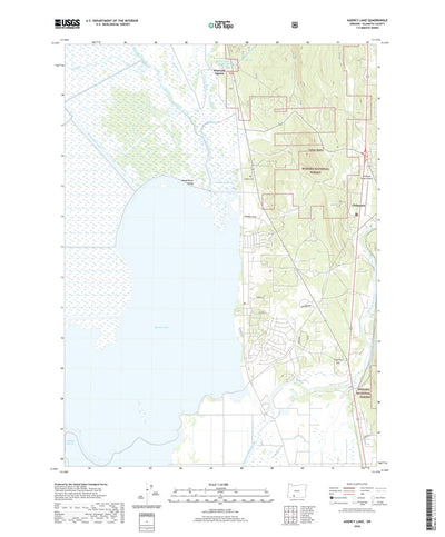 United States Geological Survey Agency Lake, OR (2020, 24000-Scale) digital map