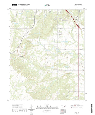 United States Geological Survey Ahloso, OK (2022, 24000-Scale) digital map