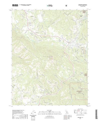 United States Geological Survey Ahwahnee, CA (2021, 24000-Scale) digital map