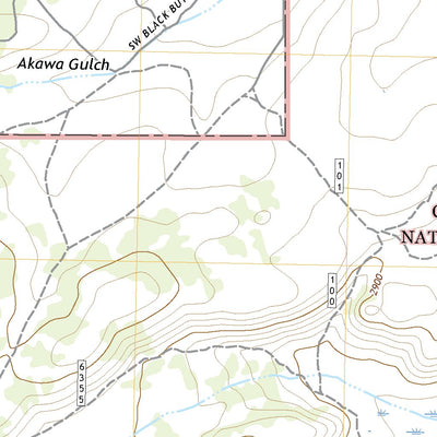 United States Geological Survey Akawa Butte, OR (2020, 24000-Scale) digital map