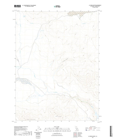 United States Geological Survey Al Shinn Canyon, CA (2021, 24000-Scale) digital map