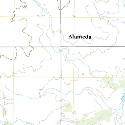 United States Geological Survey Alameda, KS (2022, 24000-Scale) digital map
