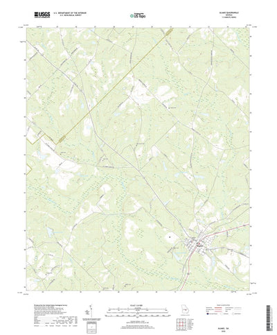 United States Geological Survey Alamo, GA (2020, 24000-Scale) digital map