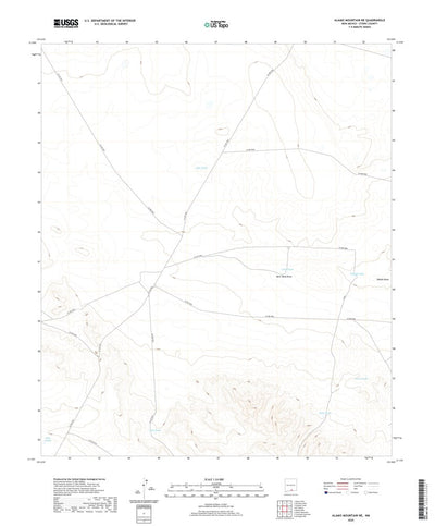 United States Geological Survey Alamo Mountain NE, NM (2020, 24000-Scale) digital map